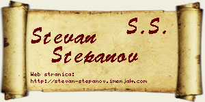 Stevan Stepanov vizit kartica
